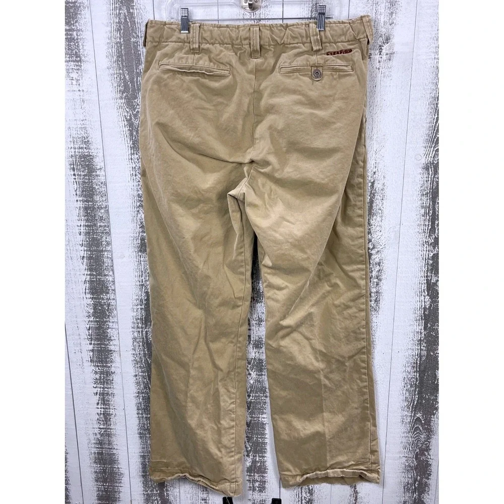 Ezra Fitch Chino Pants Mens 34 Baggy Skater Grunge Utility Gorpcore Button Fly
